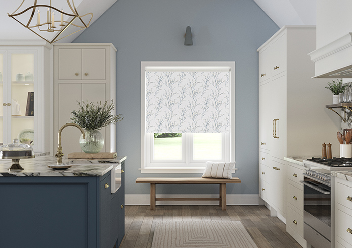 Laura Ashley Pussy Willow, Off White/Seaspray - Roller Blind - Image 3